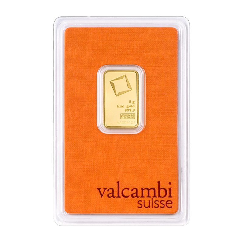Goldbarren - 5 g .9999 VALCAMBI