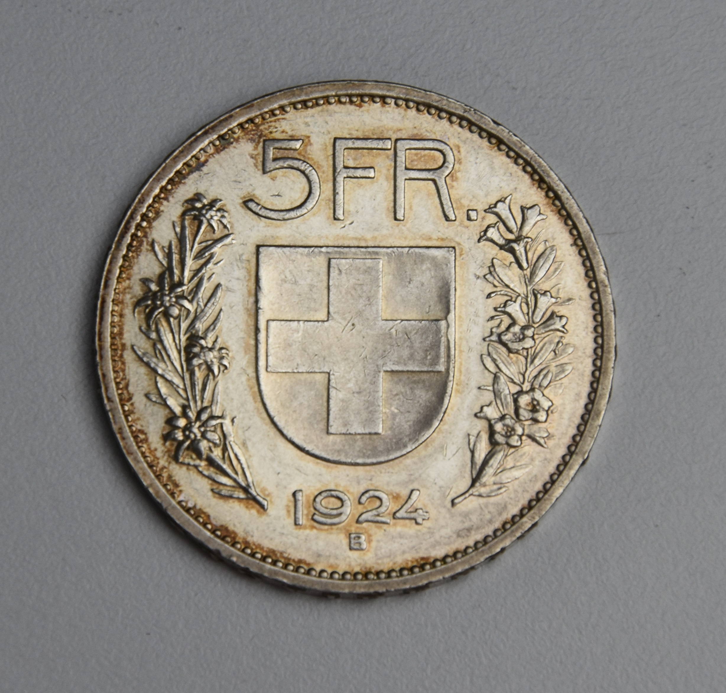 Schweiz 5 Franken - 1924 B (Alphirte)