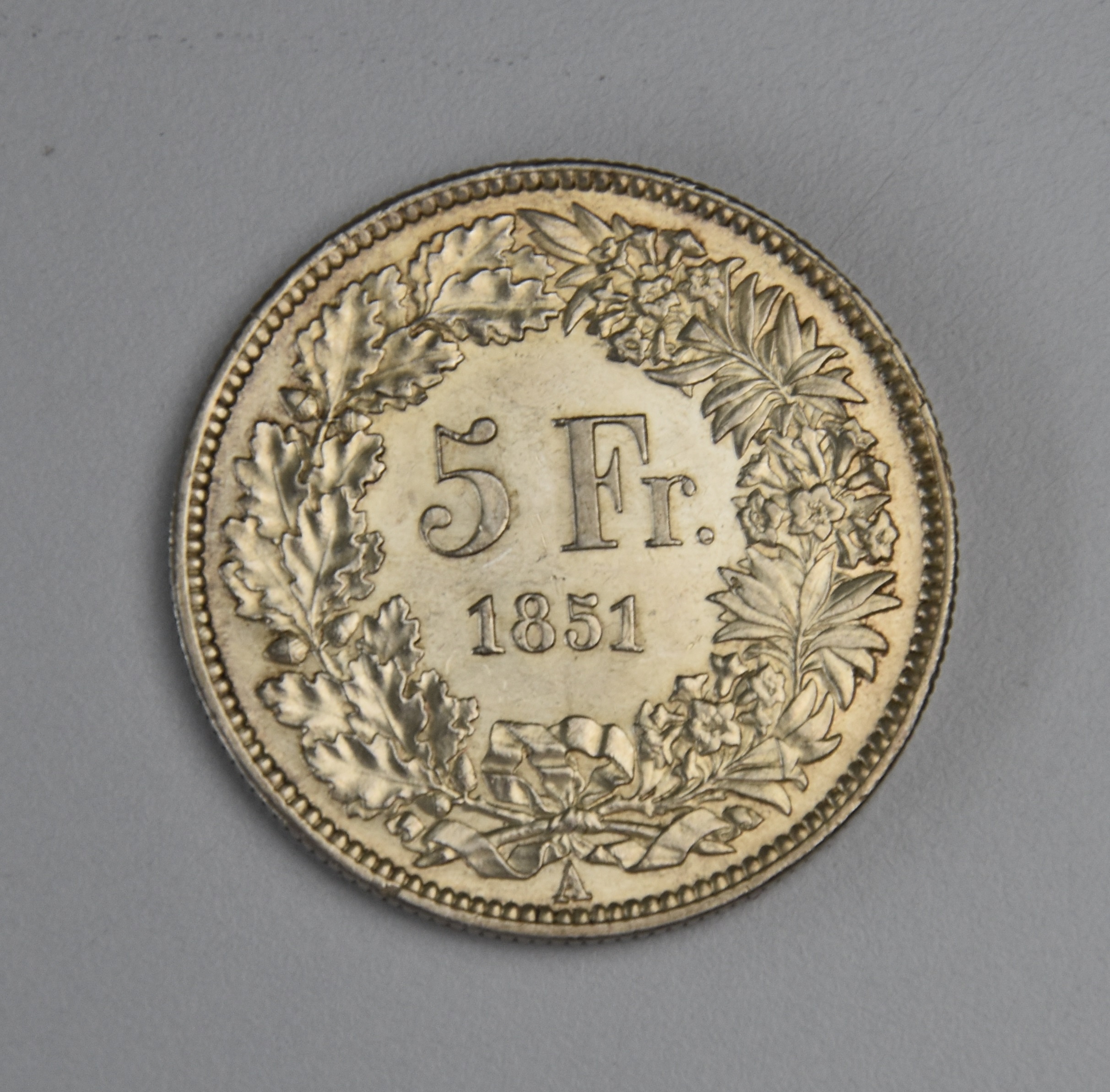 Schweiz 5 Franken - 1851 A (sitzende Helvetia)