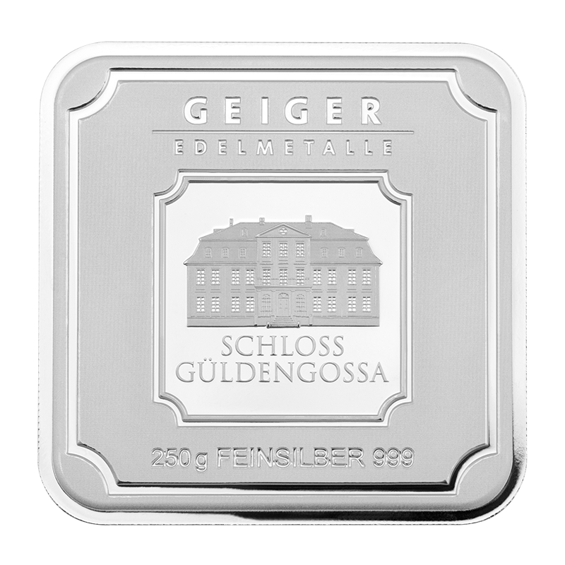Silberbarren Geiger original - 250 g .999 quadratisch verschweißt