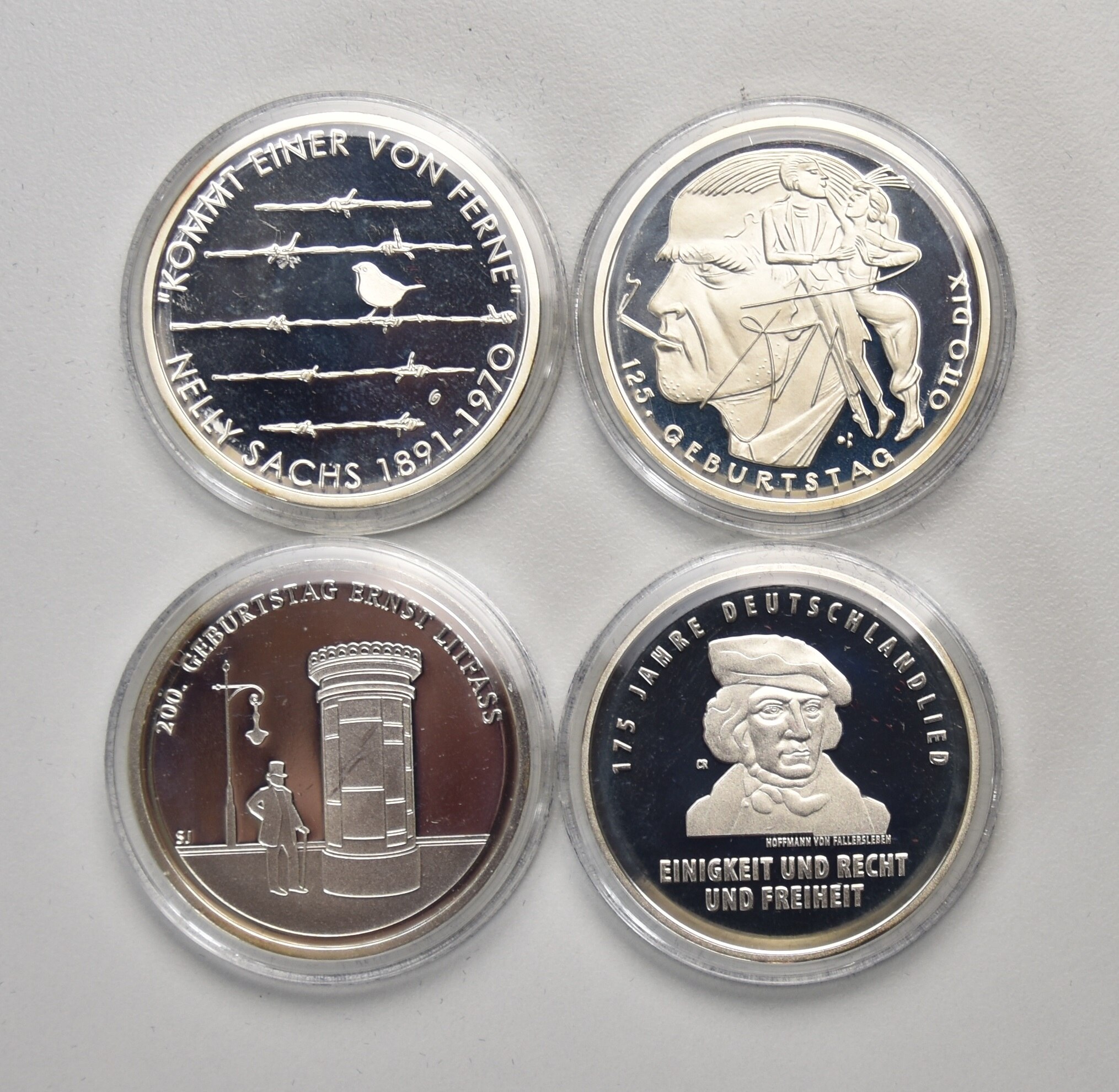 Deutschland 4 x 20 Euro 2016 Gedenkmünzen (Spiegelglanz)