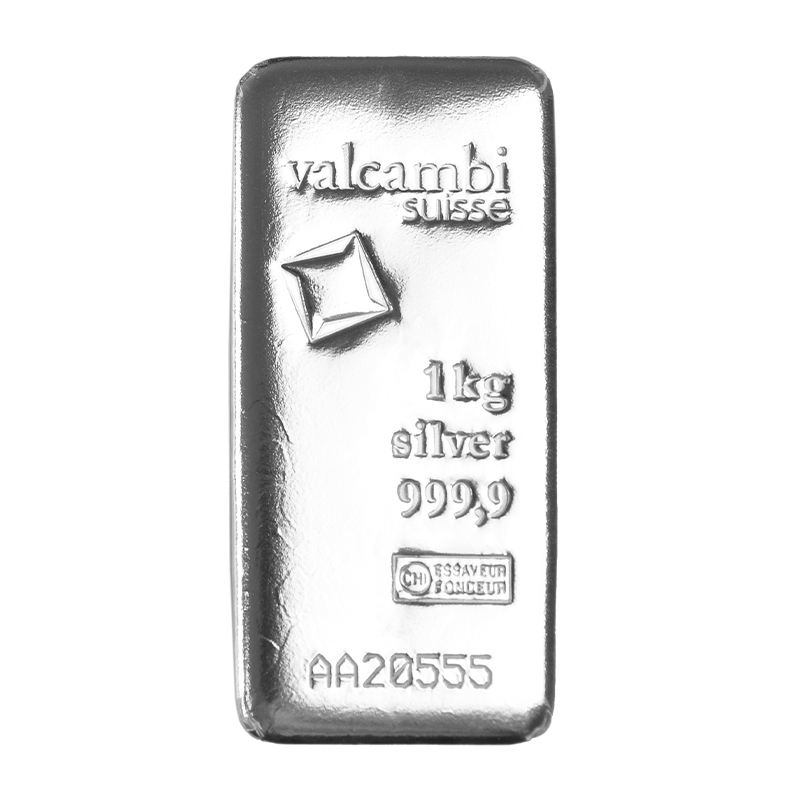 Silberbarren - 1 kg .9999 VALCAMBI