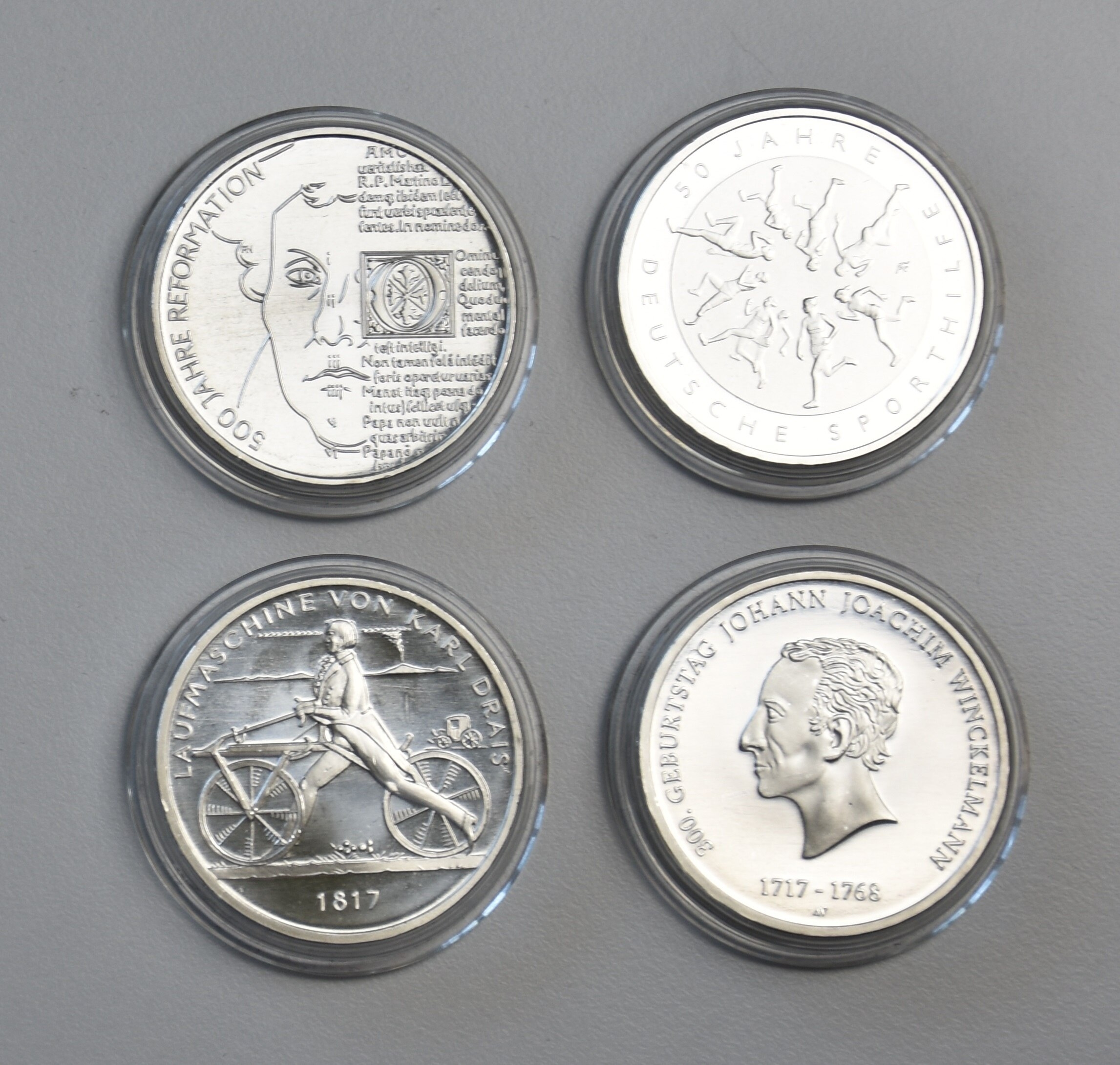 Deutschland 4 x 20 Euro 2017 Gedenkmünzen (Stempelglanz)
