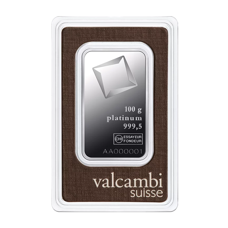 Platinbarren - 100 g .9995 VALCAMBI
