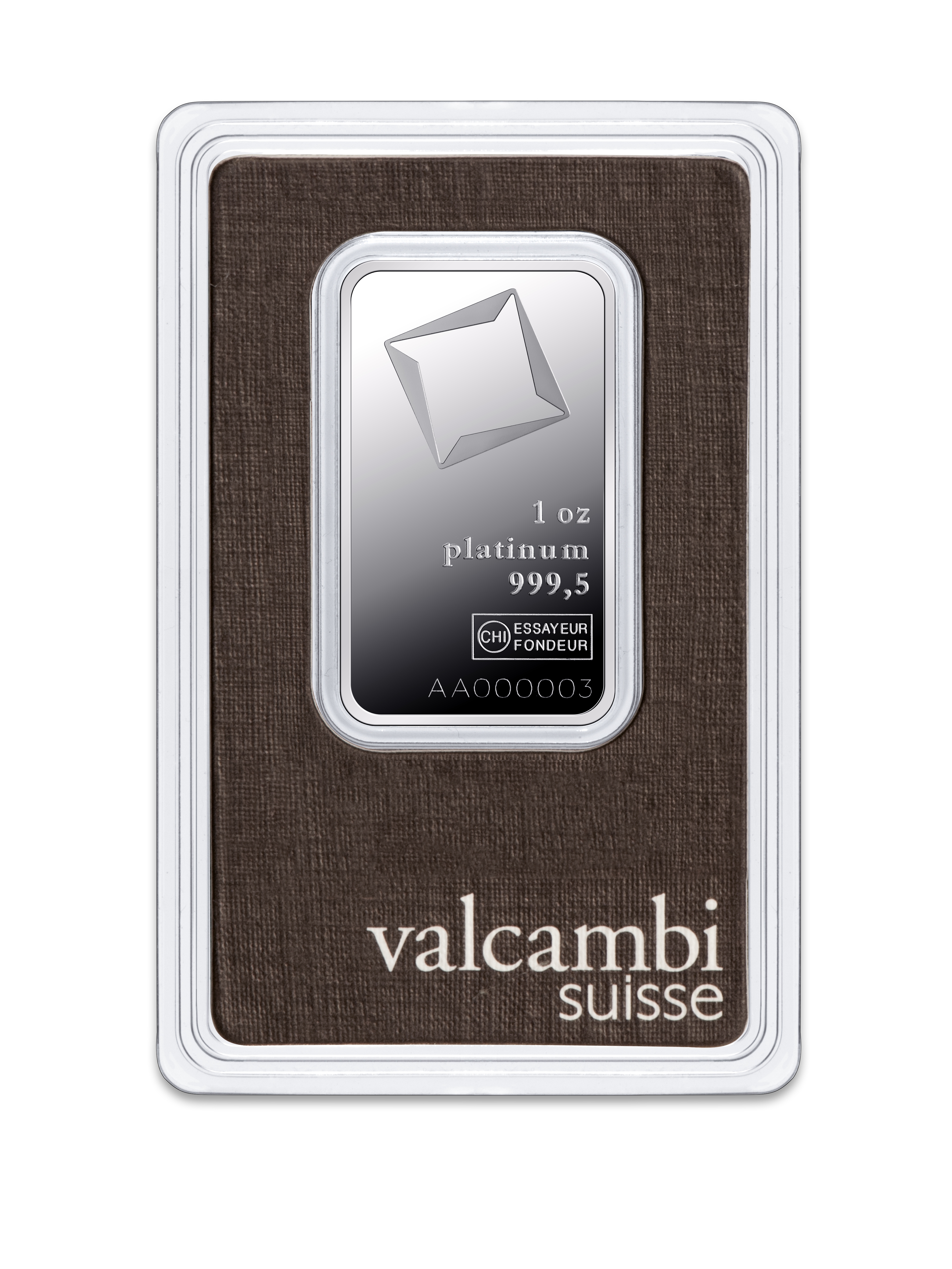 Platinbarren - 31,1 g .9995 VALCAMBI