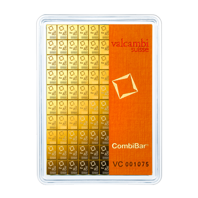 Combibar Barrentafel Gold - 100 x 1 g .9999 VALCAMB