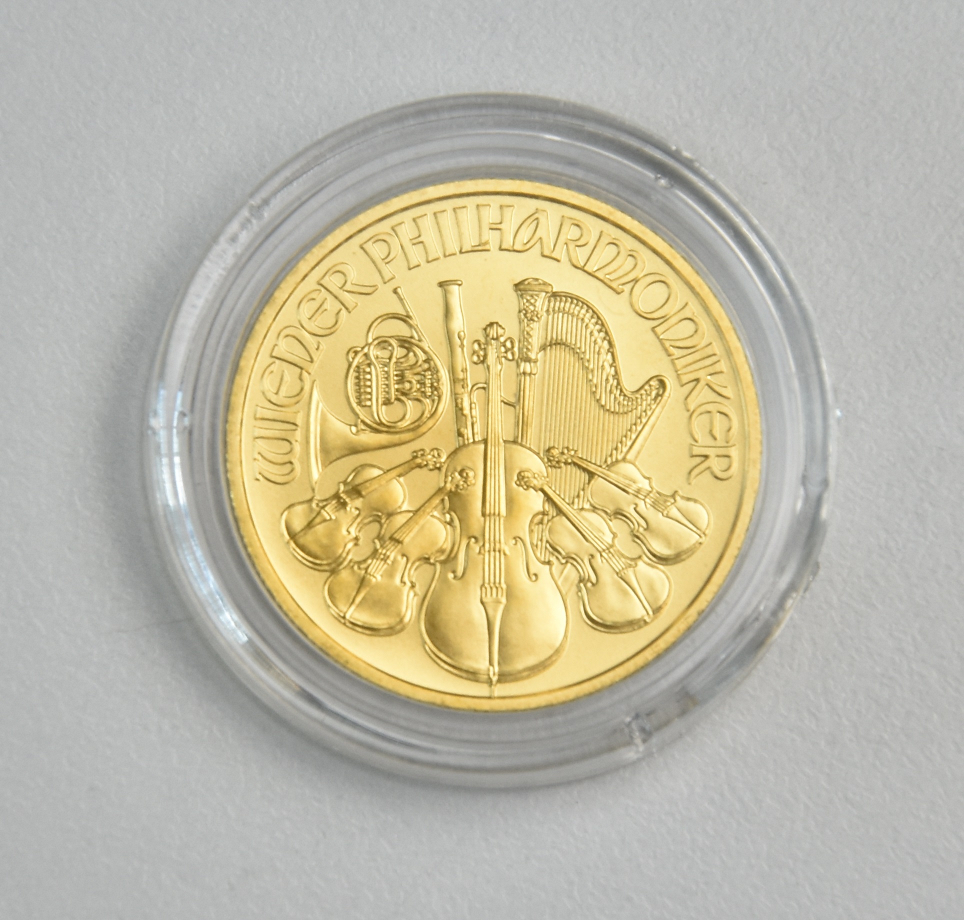 Münzkapsel Ø 22 mm für 1/4 Oz. Gold Krügerrand, Philharmoniker, American Eagle