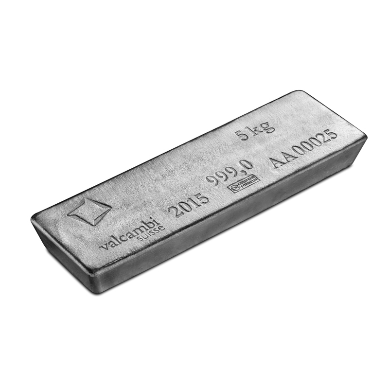 Silberbarren - 5 kg .999 VALCAMBI