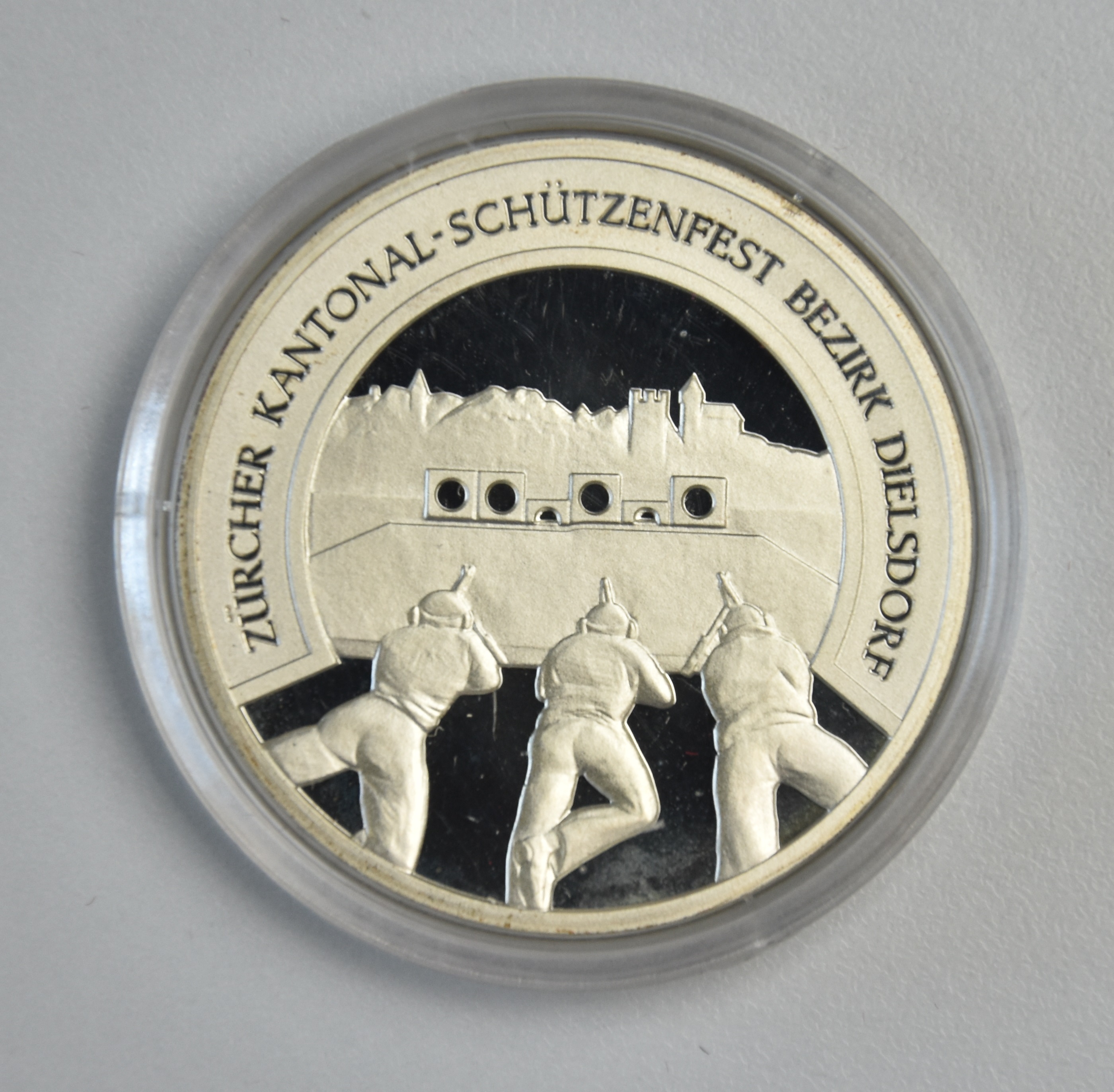 Schweiz Schützentaler 50 Franken 1992 Dielsdorf