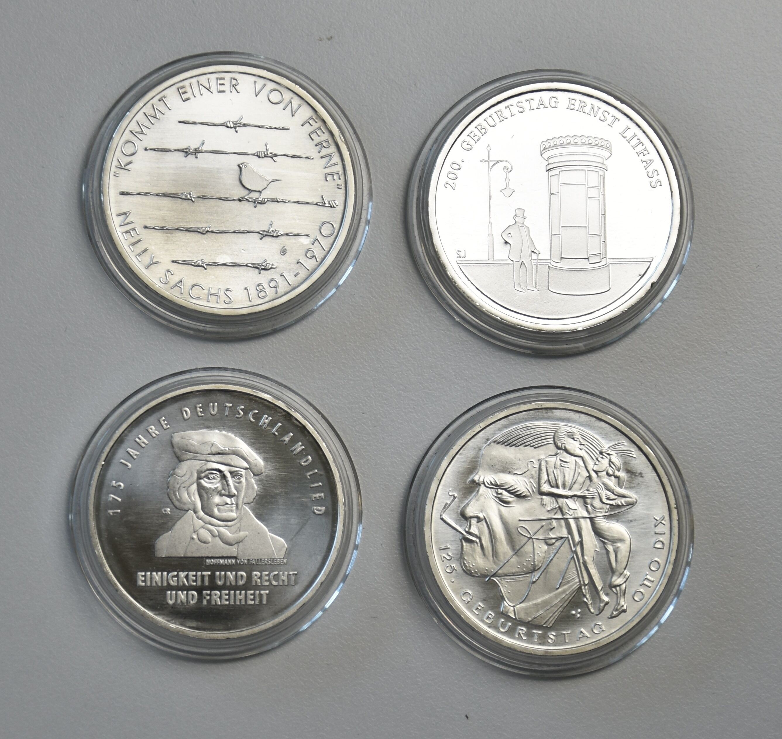 Deutschland 4 x 20 Euro 2016 Gedenkmünzen (Stempelglanz)
