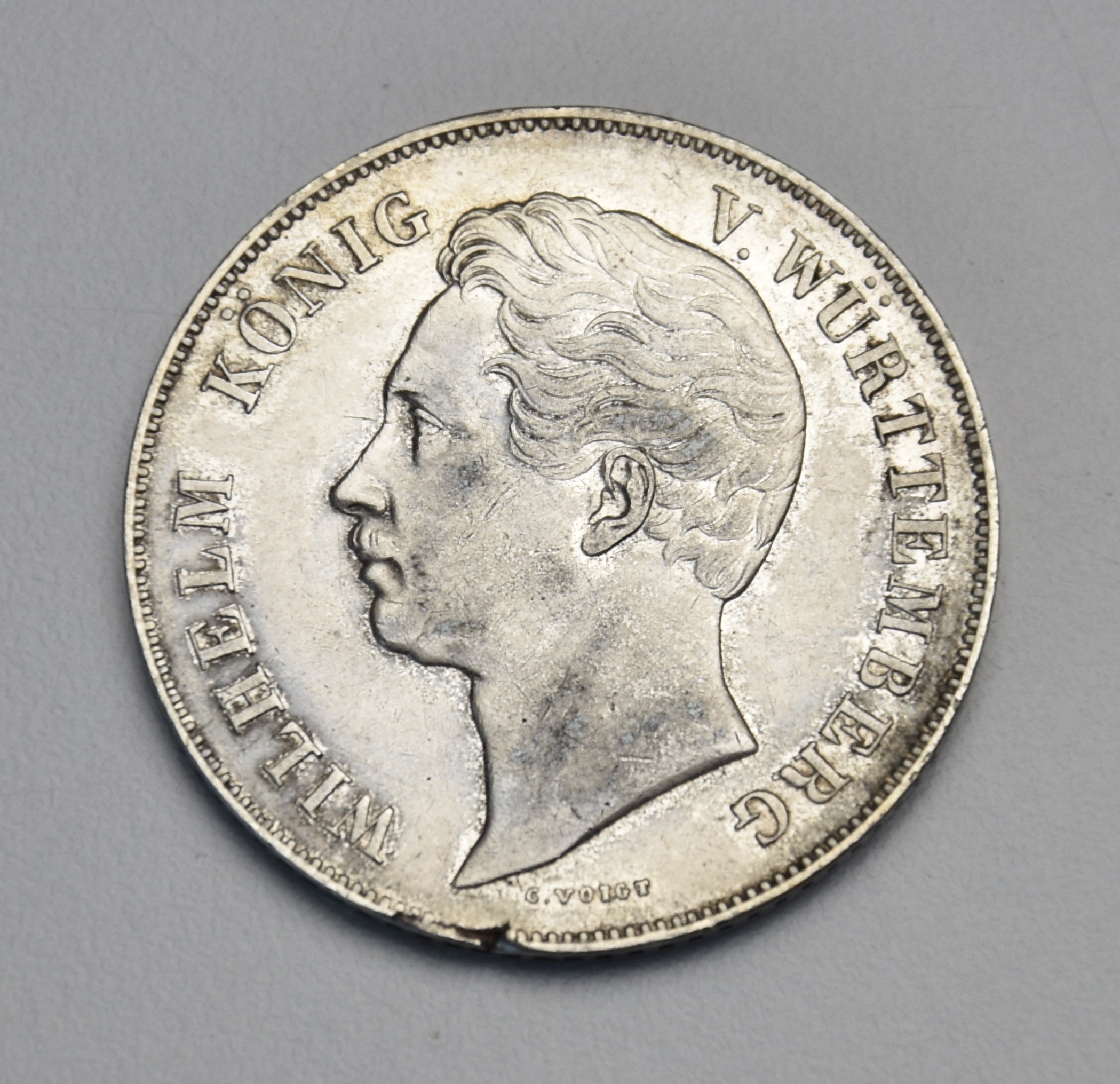 Deutschland Württemberg 2 Gulden 1853 Wilhelm (1816 - 1864)
