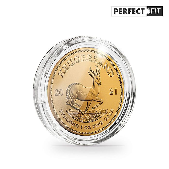 Münzkapsel Ø 32,6 mm für 1 Oz. Südafrika Krügerrand Gold